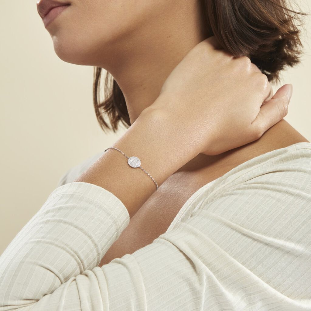 Bracelet Angeles Argent Blanc Oxyde De Zirconium