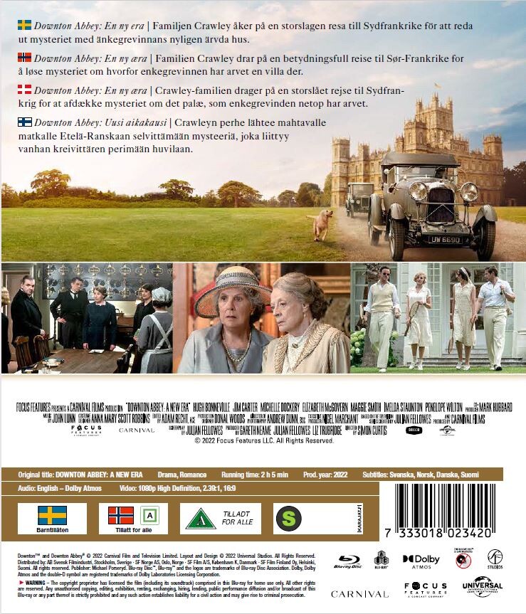 Downton Abbey 2 - En Ny Æra - 2022 - Blu-Ray