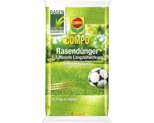 COMPO gazonmeststof, 2-3 maanden langdurig effect, 13,75 kg, 550 m²