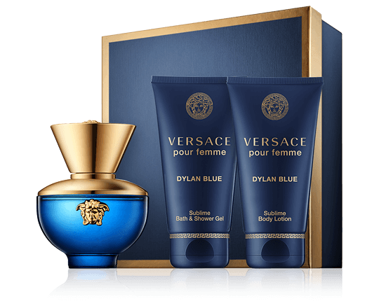 Versace Dylan Blue pour Femme Set 2x Pflege 50ml-50ml-50ml