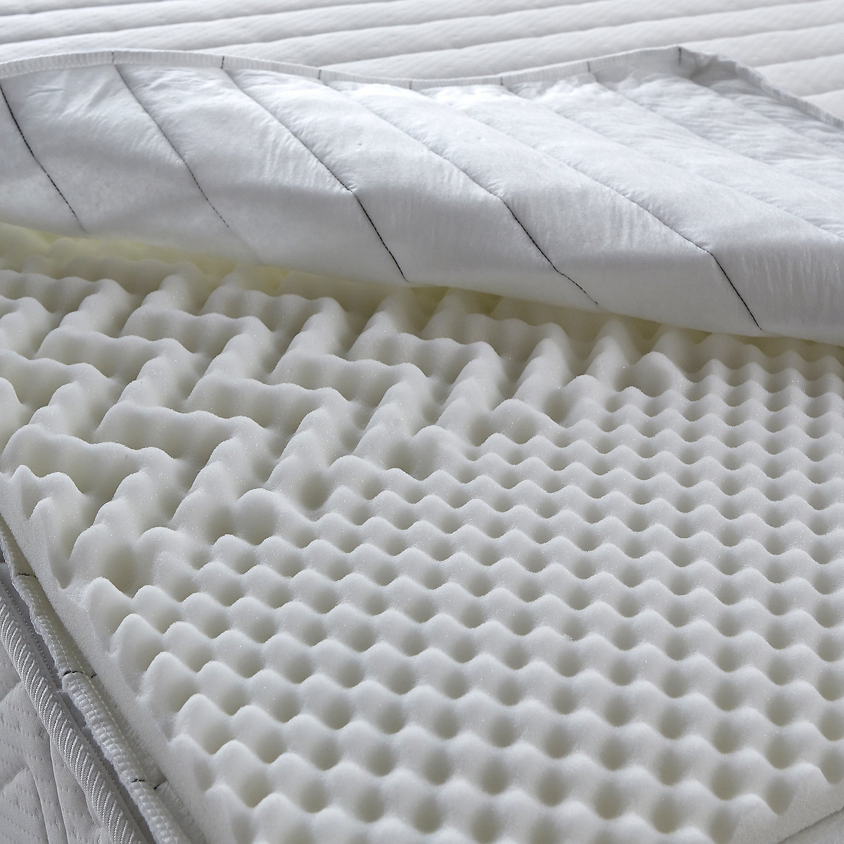 LA REDOUTE INTERIEURS<br>Colchão superior HR35, com tratamento antichamas, altura 5 cm