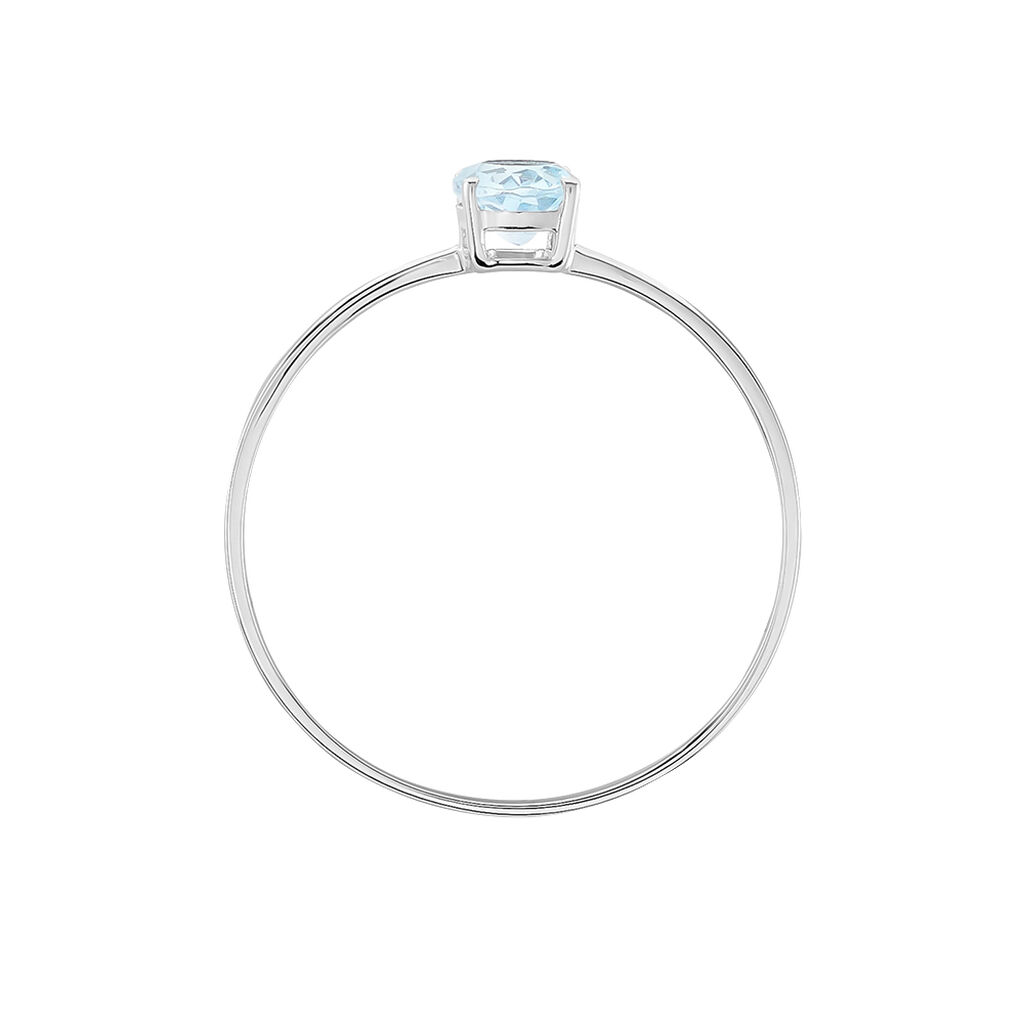 Bague Valentino Or Blanc Topaze