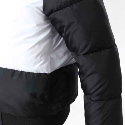 Doudoune Capuche Enfant Color Block 1332 Noir Blanc