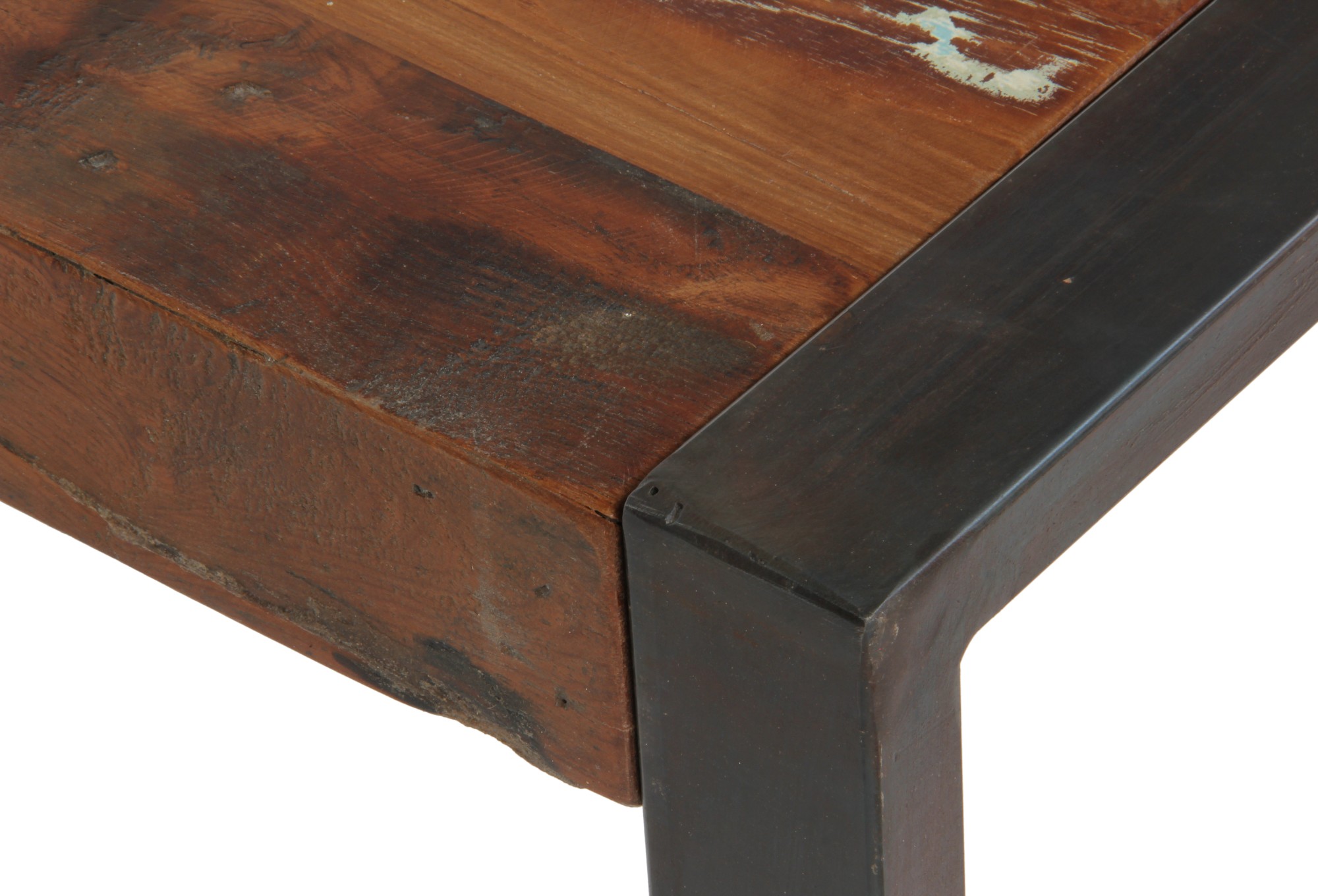 Tisch 'Halifax', braun, schwarz, Restfarbe, T 80 cm, B 80 cm, H 40 cm von fischer's lagerhaus
