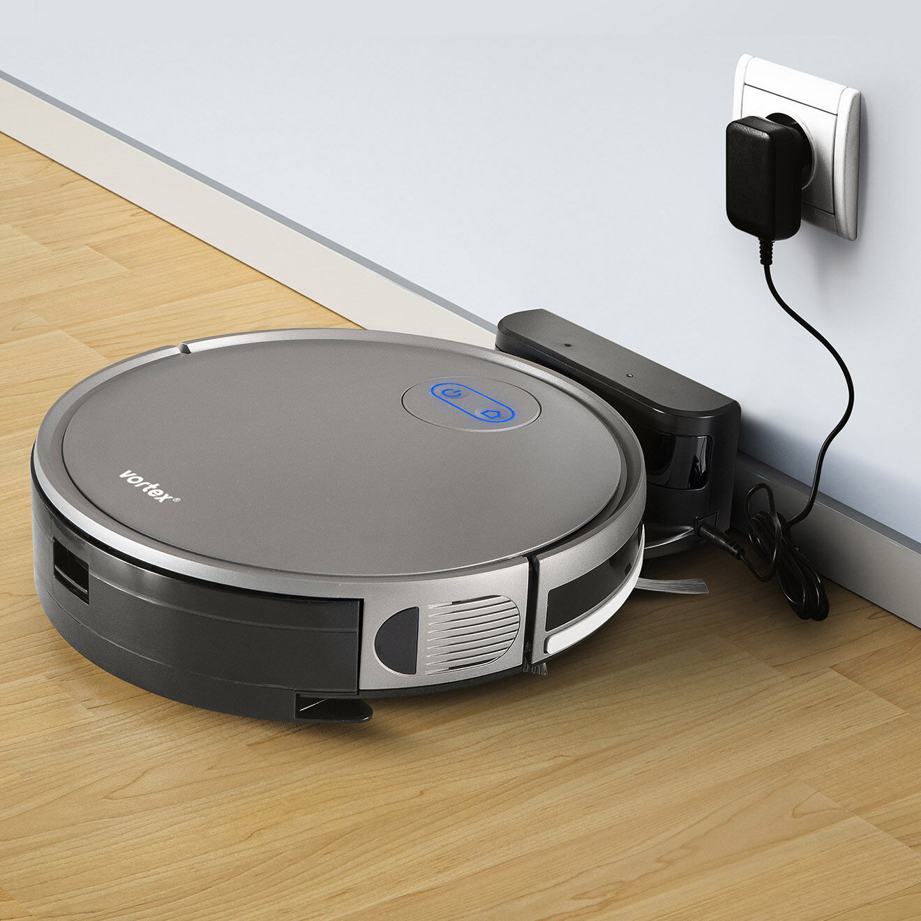 Vortex Aspirateur robot 2-en-1 gris