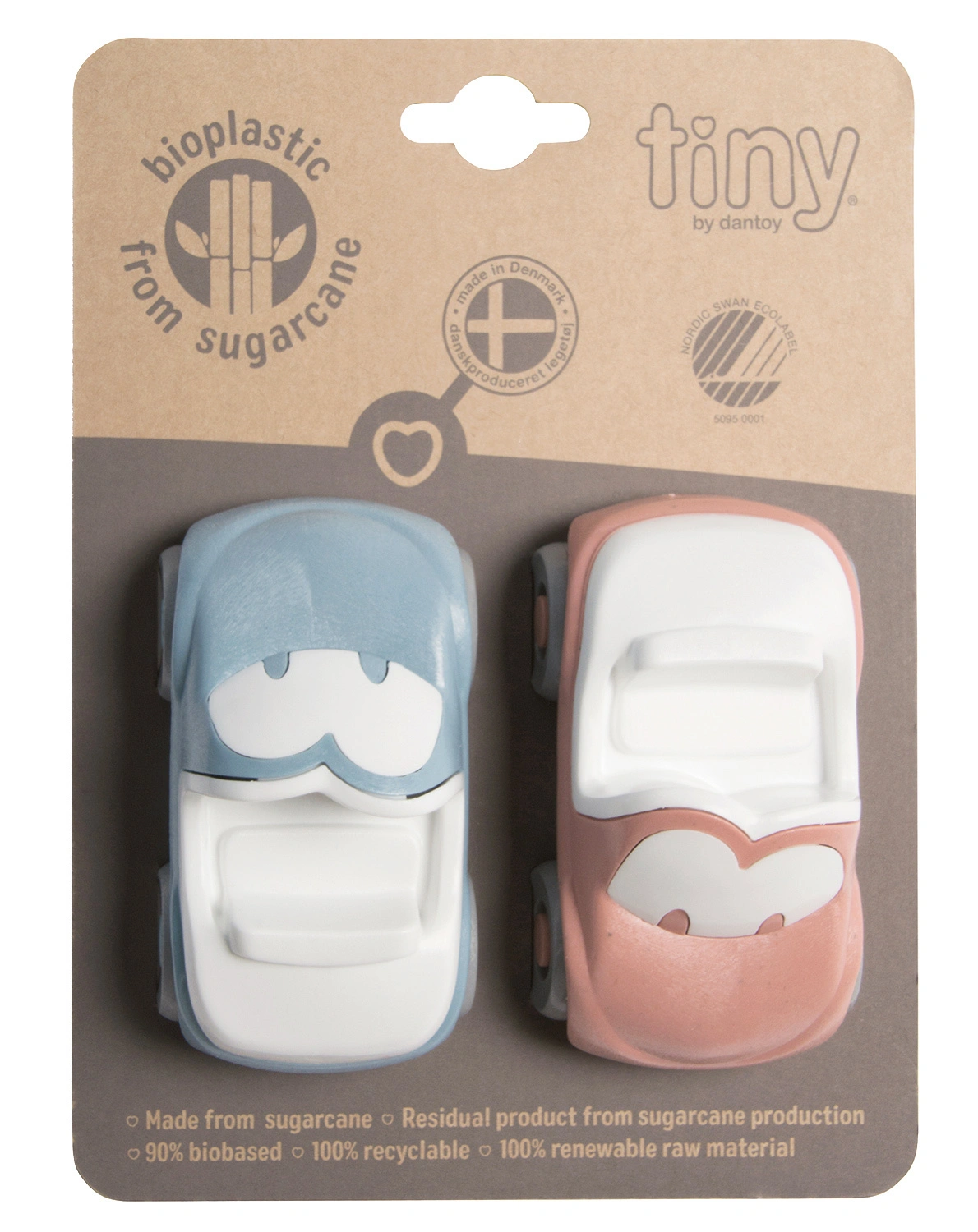 Spielauto TINY BIO 2er-Pack in rosa/hellblau