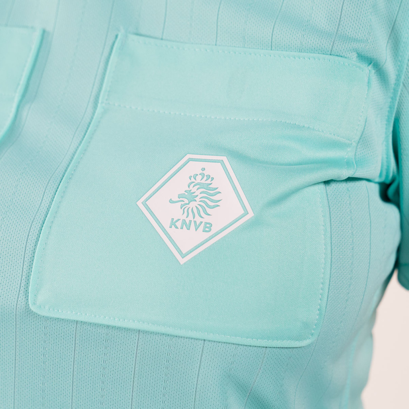 Nike KNVB Scheidsrechtersshirt 2024-2026 Lange Mouwen Dames Turquoise Zwart