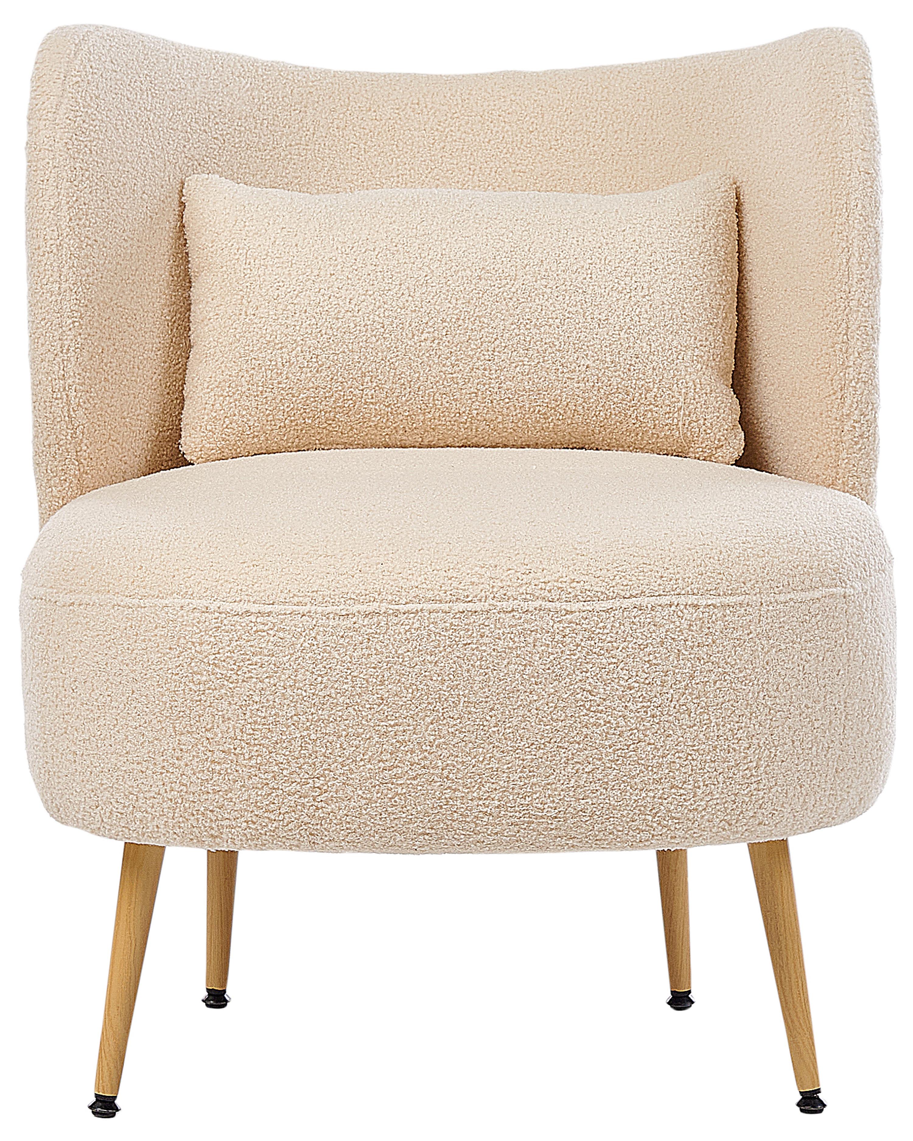 Fauteuil OTSBY II met kussen Bouclé Beige