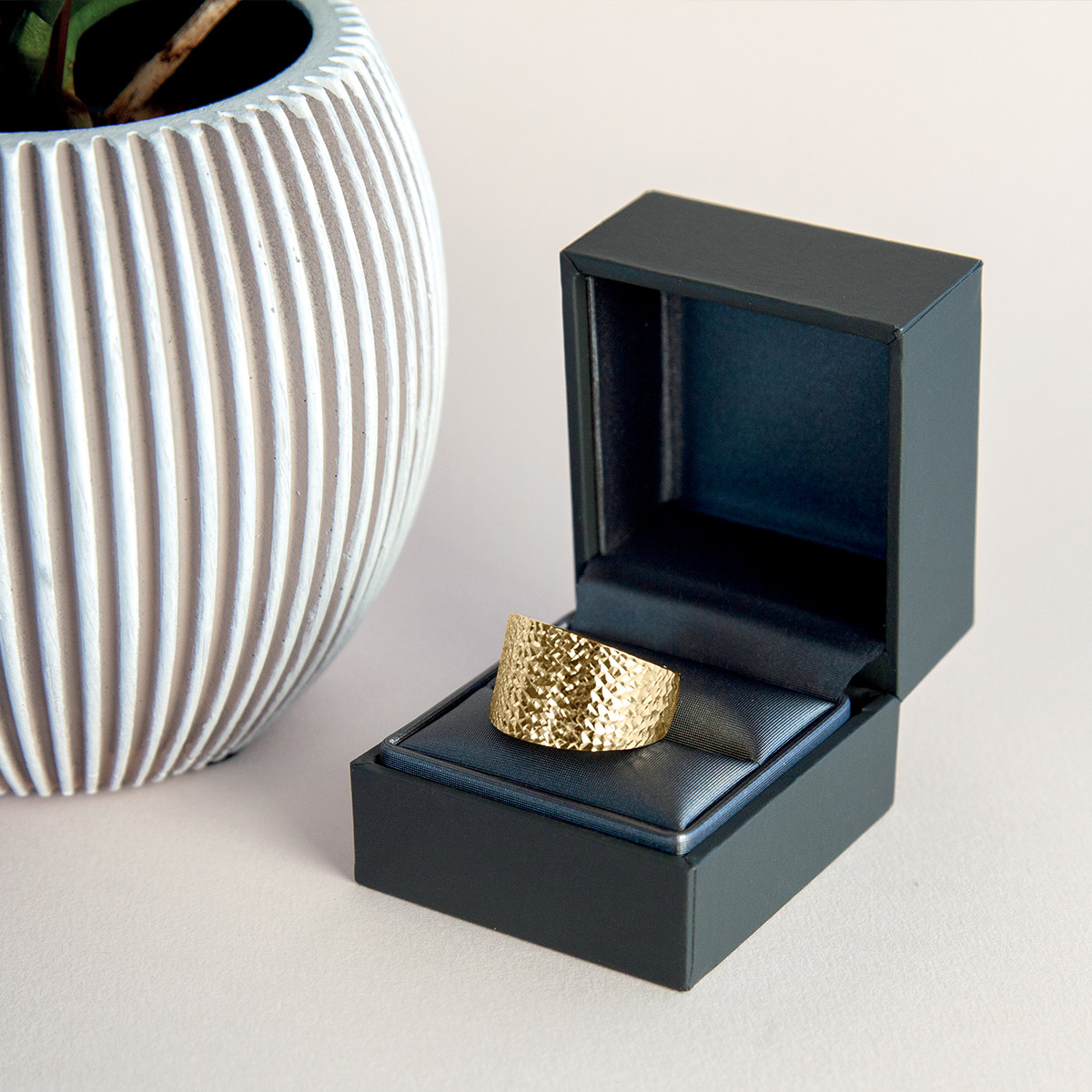 Bague or jaune 375