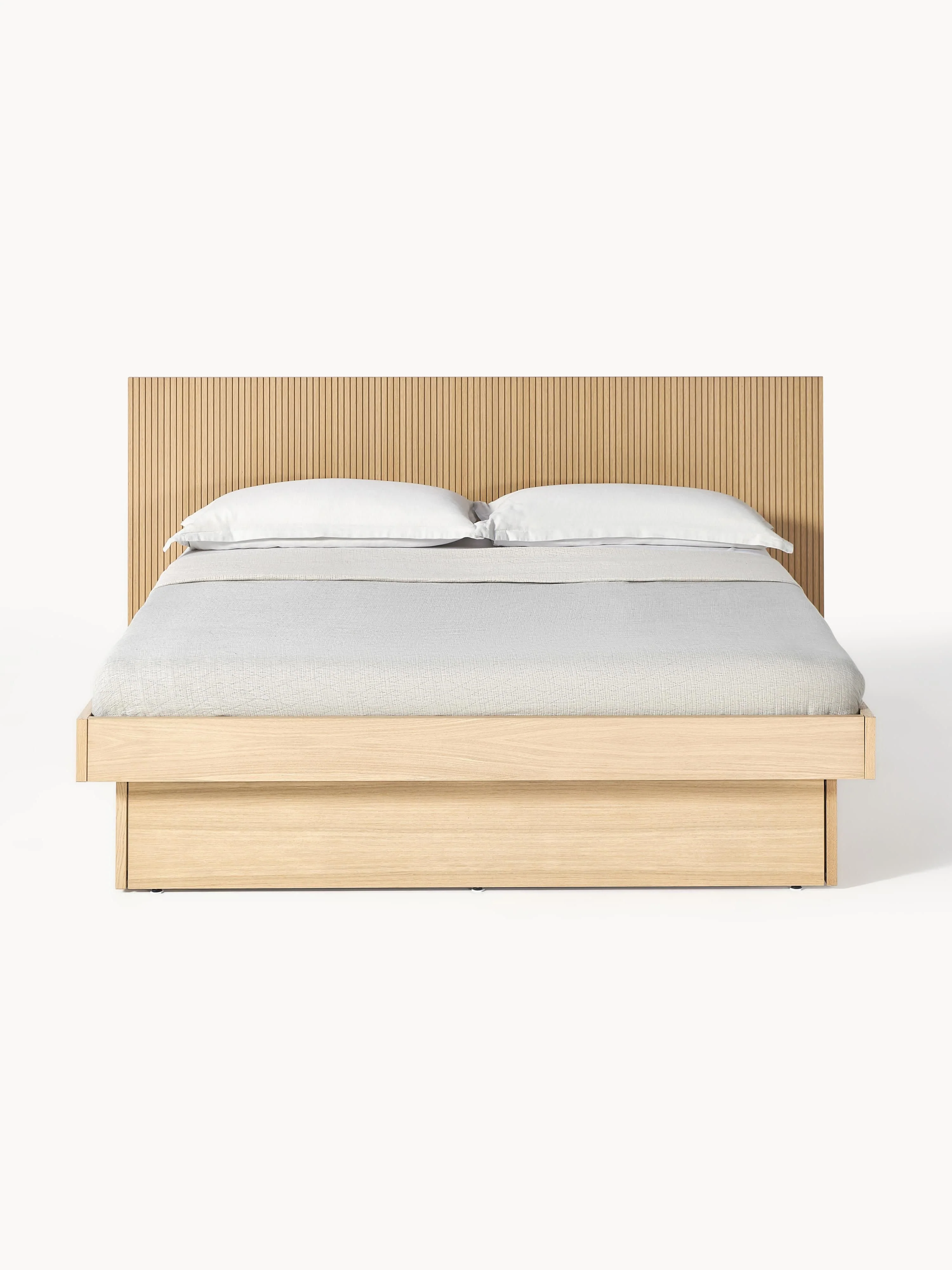 Houten bed Sato met lades en hoofdeinde