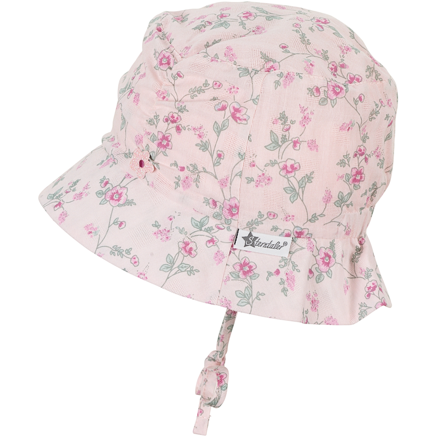 Sterntaler Kinderhut Blumen rosa