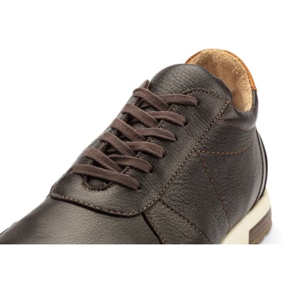 Herren-Schnürhalbschuh, Braunschwarz