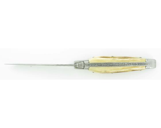 Laguiole Cerf Carbone Couteau de poche Laguiole par Chazeau Honoré
