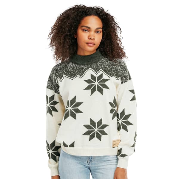 Pull DALE OF NORWAY WINTER STAR F SWEATER OFFWHITE DARK GREEN