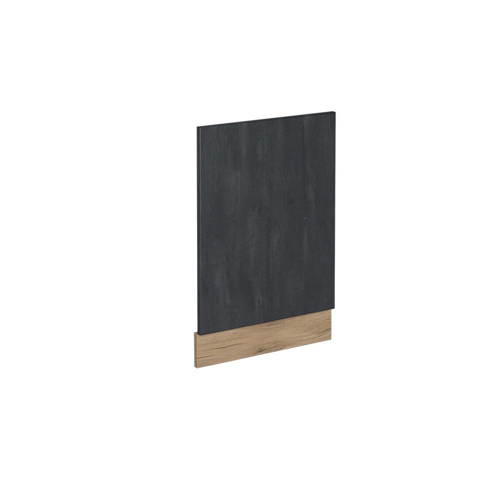 Vicco Geschirrspülerblende R-Line Schwarz Beton Eiche 45 cm mit Arbeitsplatte Eiche