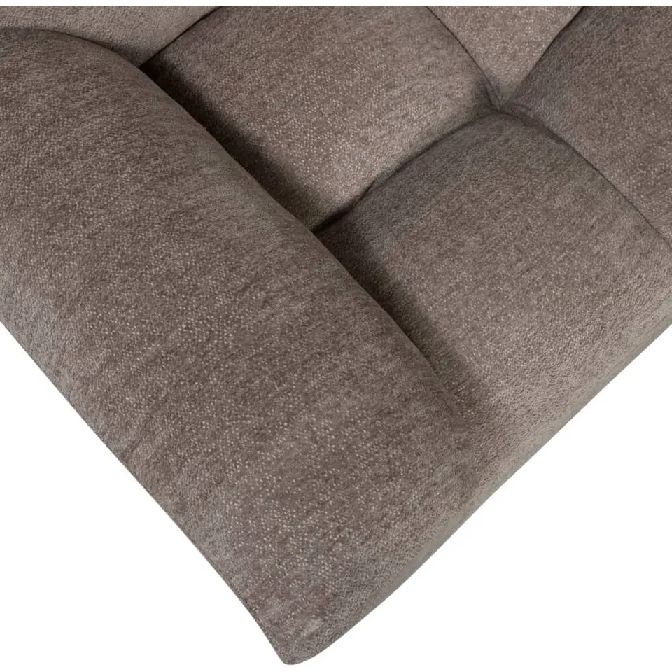 Hoekbank Tibas links - stof Raven - beige