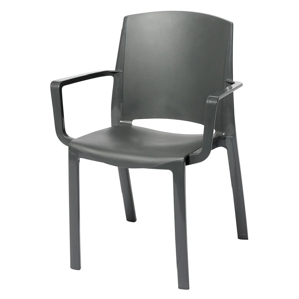 Chaise de jardin Paris plastique gris