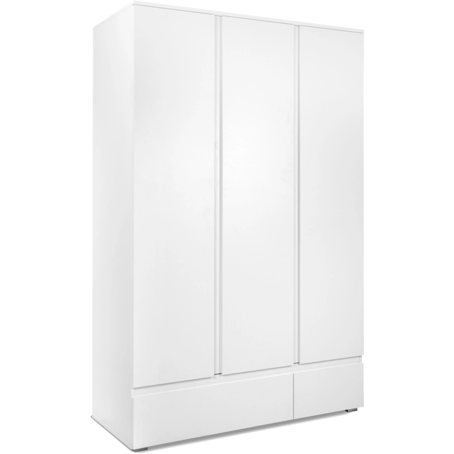 Finori Kleiderschrank Lia, weiß, 3 Türen Weiß
