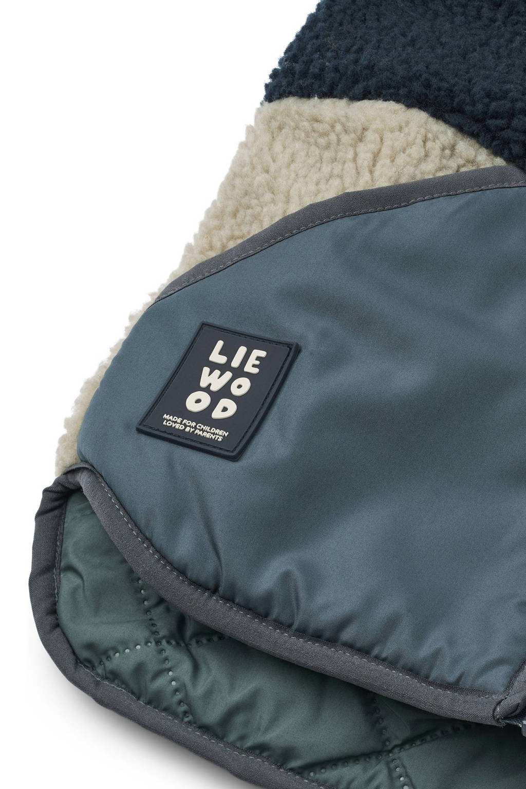 Liewood teddy reversible jas blauw