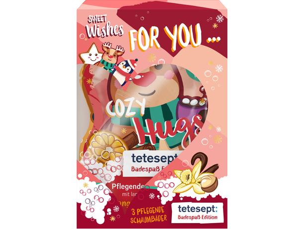tetesept Geschenkset Schaumbäder 3 x 40 ml Pflegende Schaumbäder mit langanhaltendem Schaum
