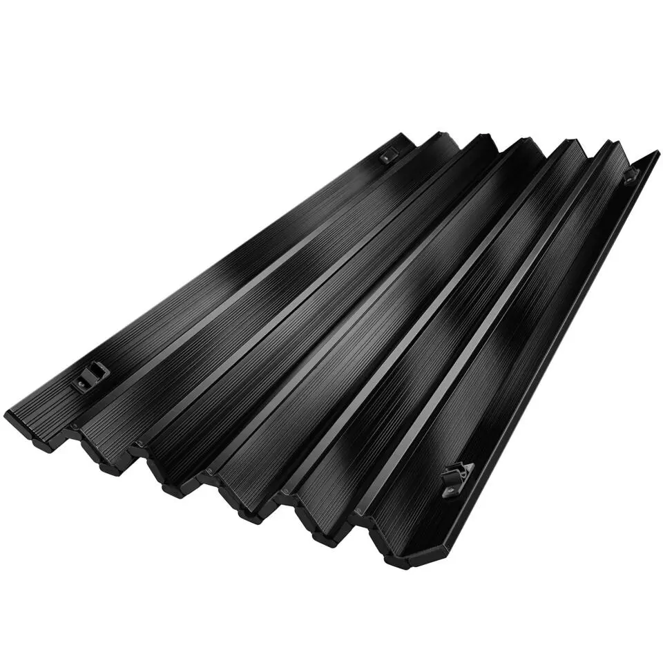 tectake Aluminium klaptafel Bastiaan in hoogte verstelbaar , Zwart