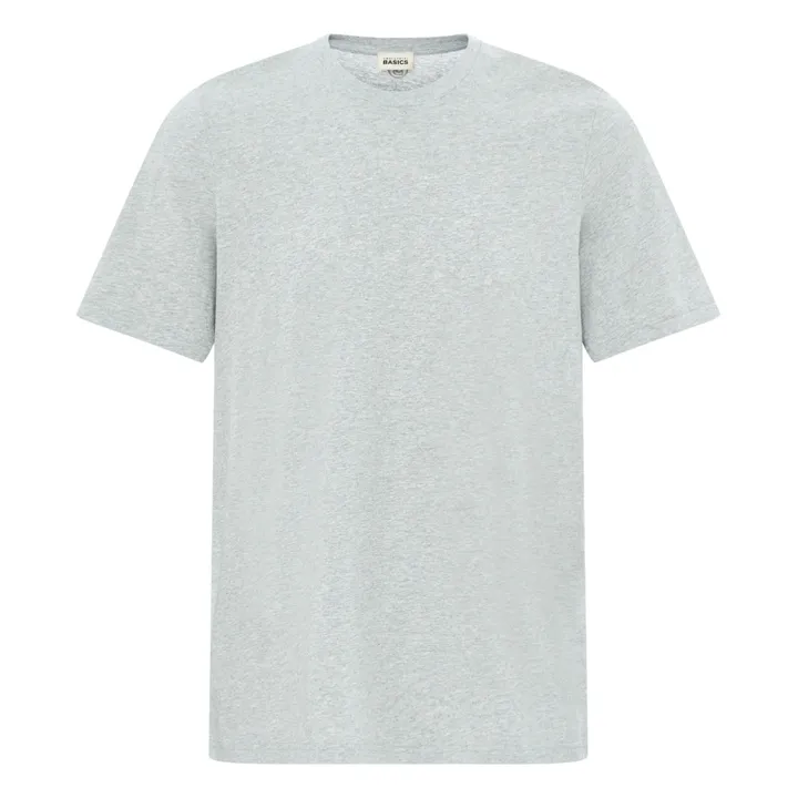 SMALLABLE BASICS T-Shirt Homme Coton Bio | Gris chiné