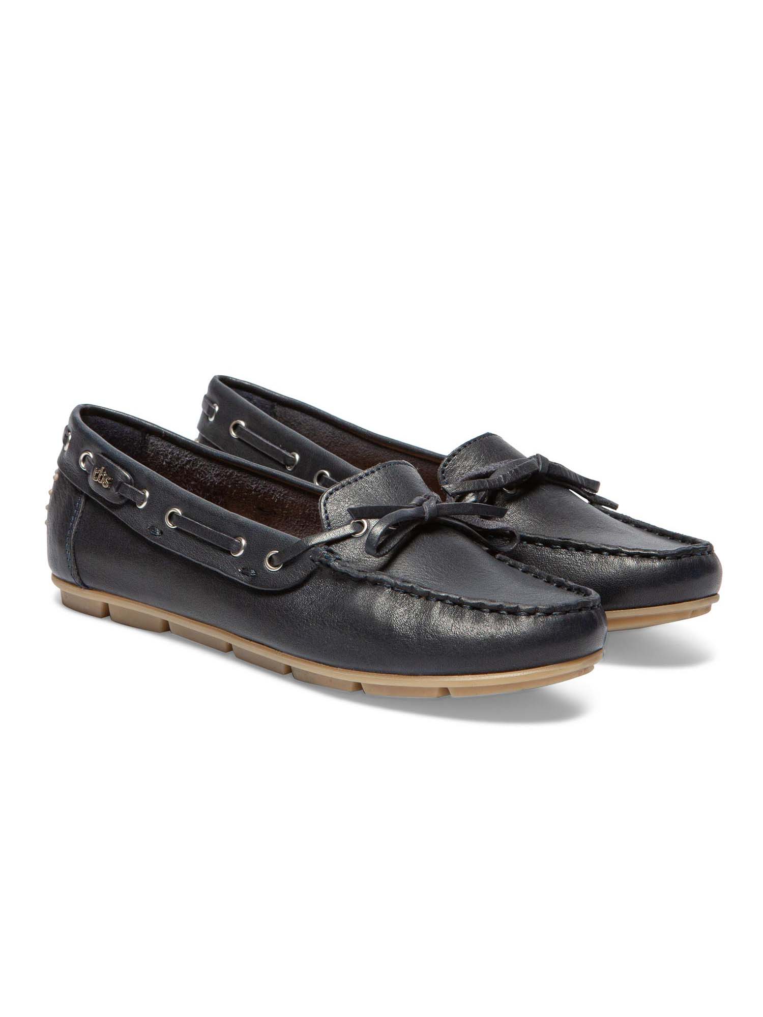 Mocassins Femme Cuir Marine