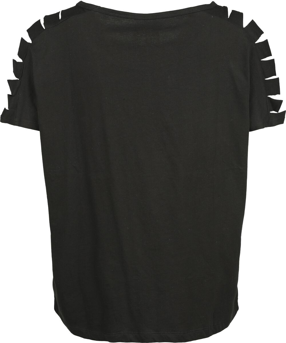 T-shirt avec Découpes | Black Premium by EMP T-Shirt Manches courtes