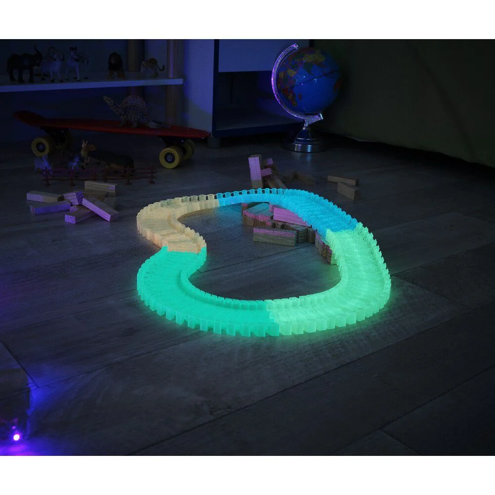 Circuit lumineux 100 rails flexibles phosphorescent