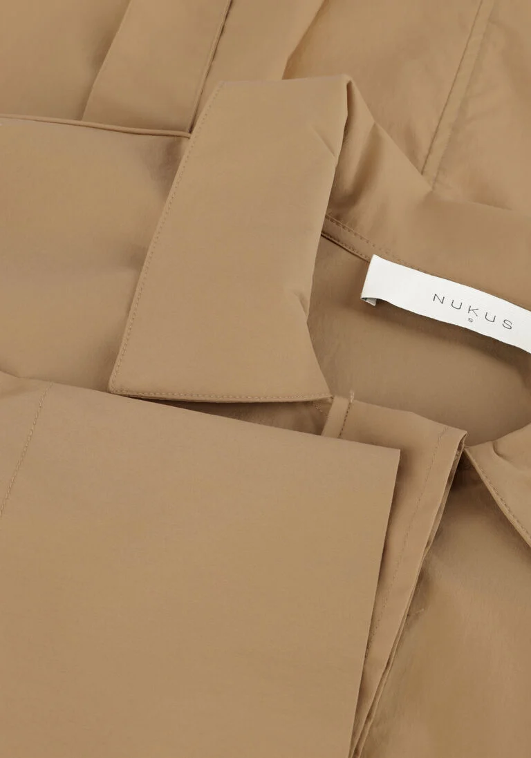 NUKUS cognac nukus midi jurk alani dress