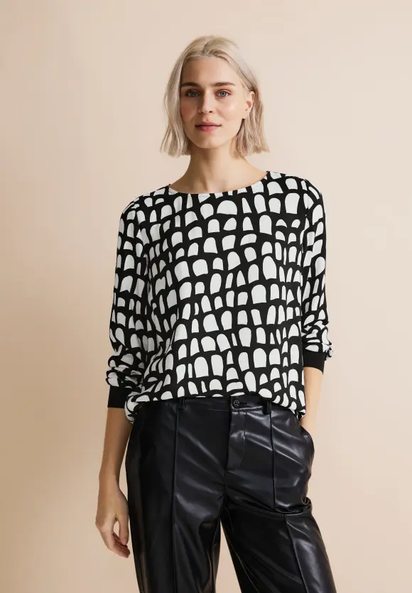Bluse aus Viskose - Black