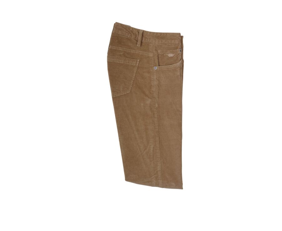 Pantalon 5 poches velours homme Camel - KARS