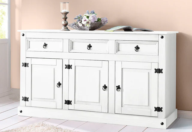 Home affaire Sideboard »Mexiko« Kommode aus massivem Kiefernholz, Breite 151 cm