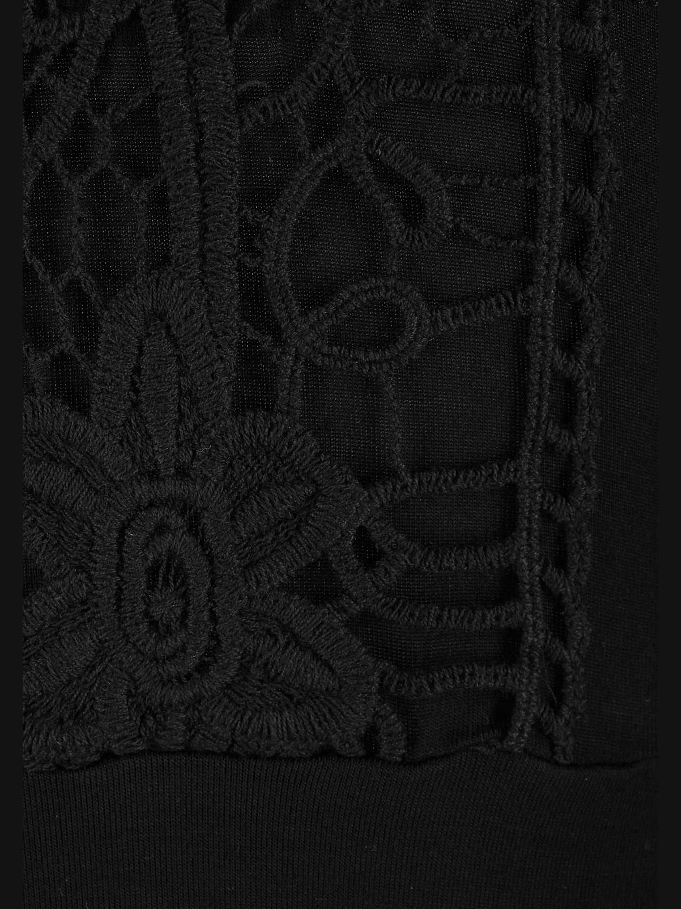 Robe de plage joli empiècement dentelle crochetée au dos