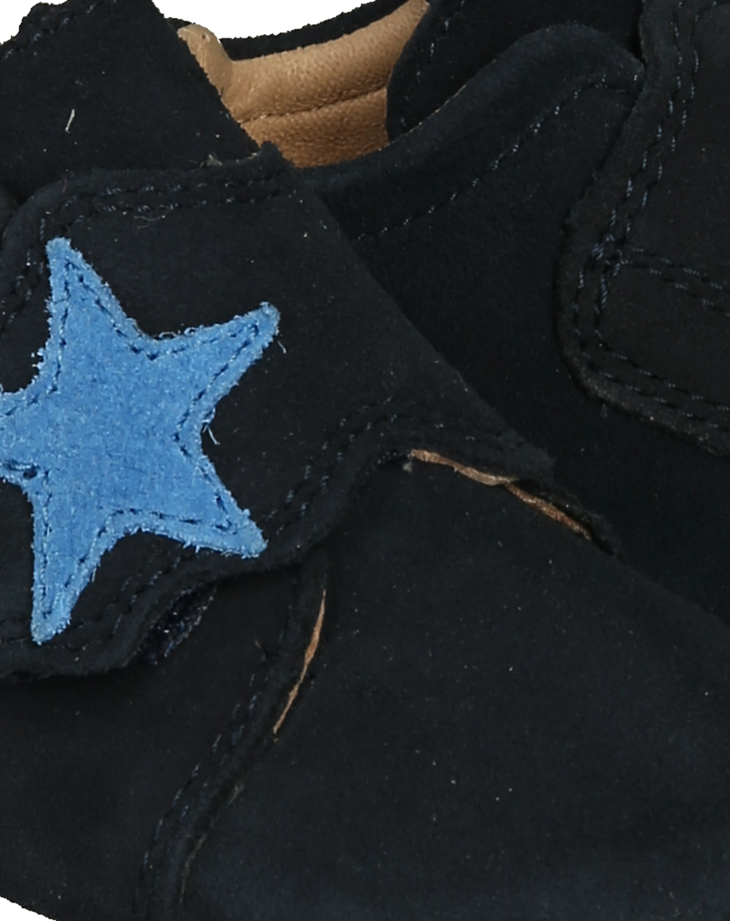 Klett-Krabbelschuhe PAPAGENO - STERN in dunkelblau