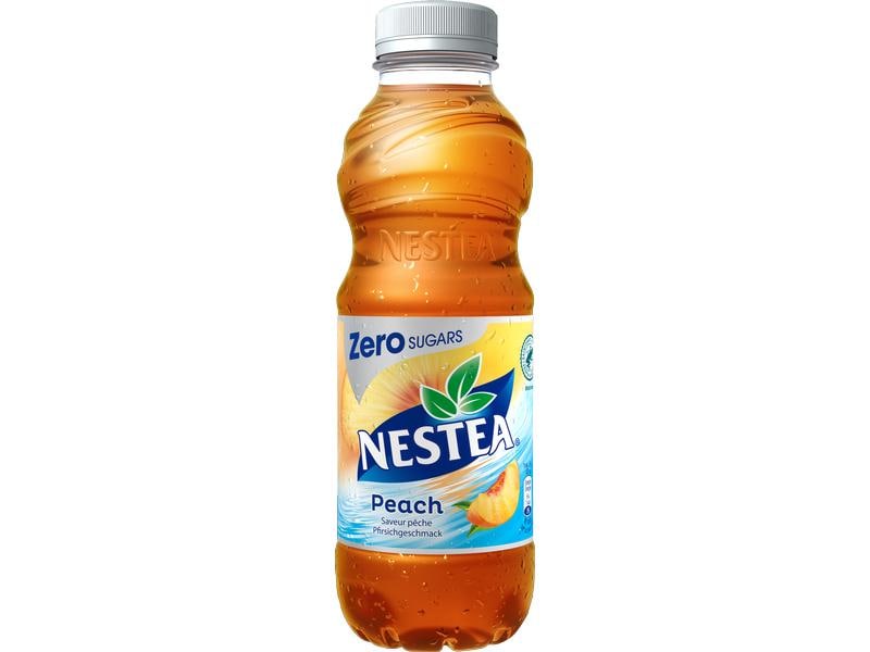 Nestea Schwarztee Pfirsich Zero 6 Stück x 0.5 l Aromatisiertes Erfrischungsgetränk mit Tee-Extrakt