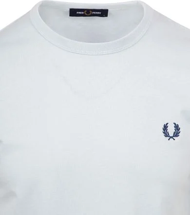 Fred Perry Ringer T-Shirt Lichtblauw M3519-V08 kopen