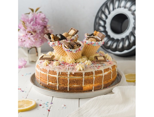 ZENKER - Pâtisserie Moule à manqué et à savarin à charnière 26 cm black metallic...
