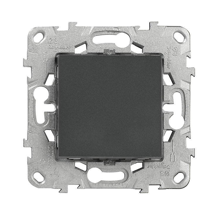 Mécanisme poussoir Schneider Electric Unica Déco anthracite