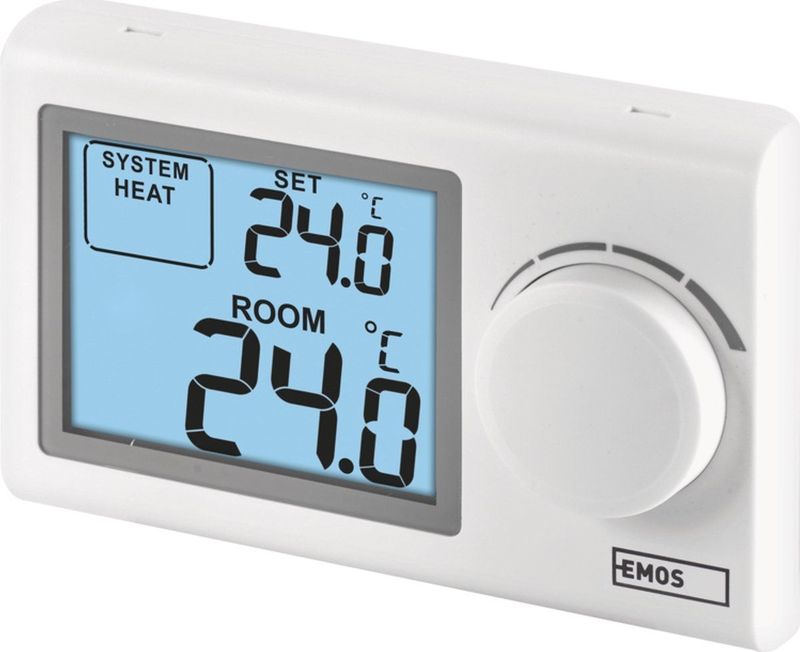 Emos - P5604 - Thermostaat - Wit - Bedraad - Handmatig