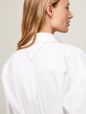 Vestido camisa curto plissado e descontraído