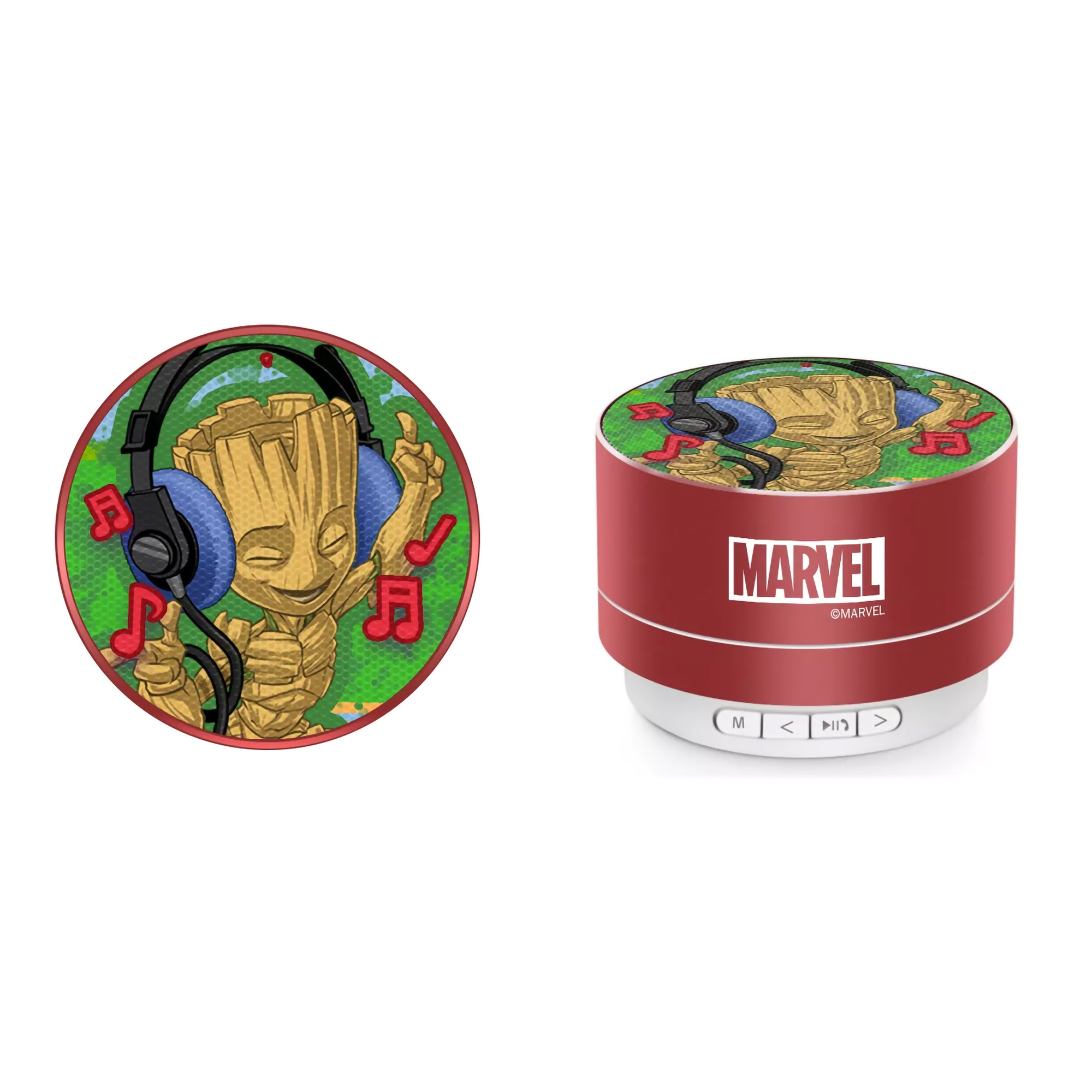 Caixa de Som Portátil Sem Fio Grot Marvel 3w