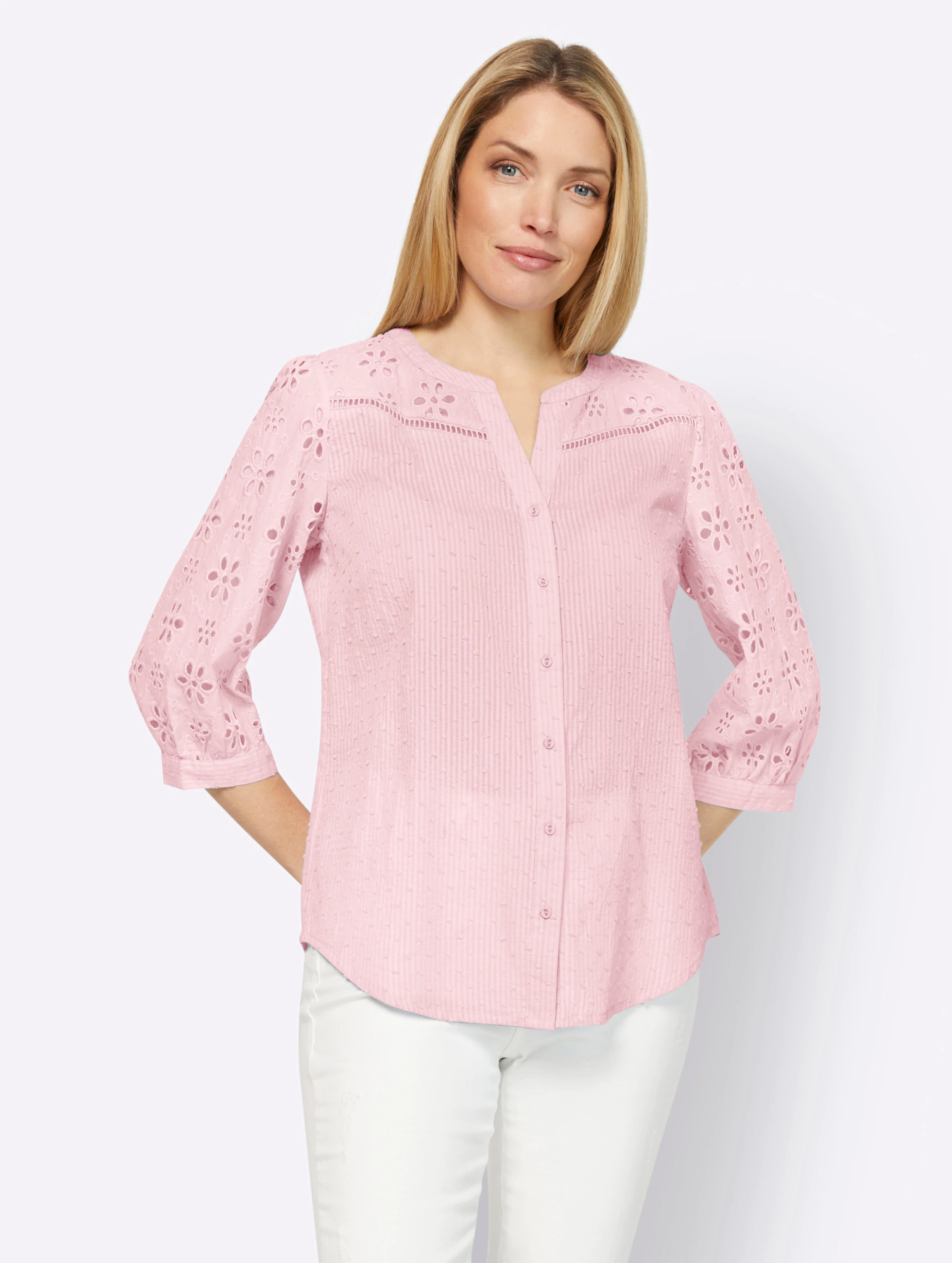 heine Bluse in hellrosé