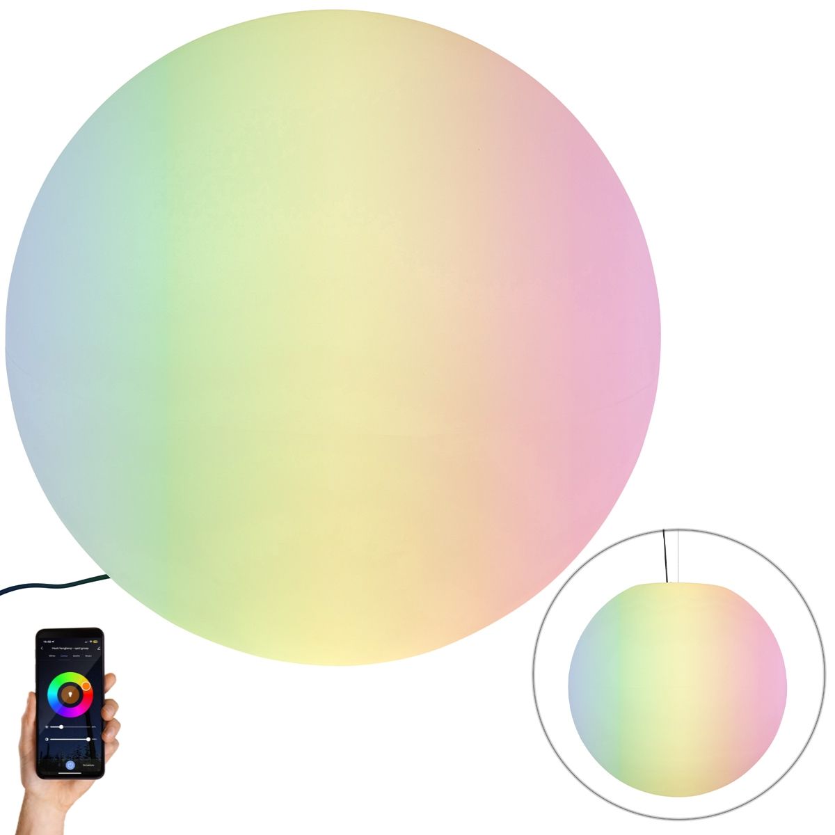 Smart buitenlamp wit 77 cm IP65 incl Wifi A60 - Nura