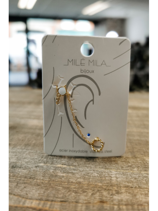 Bijoux d'oreilles dorées Lauren - Mile Mila