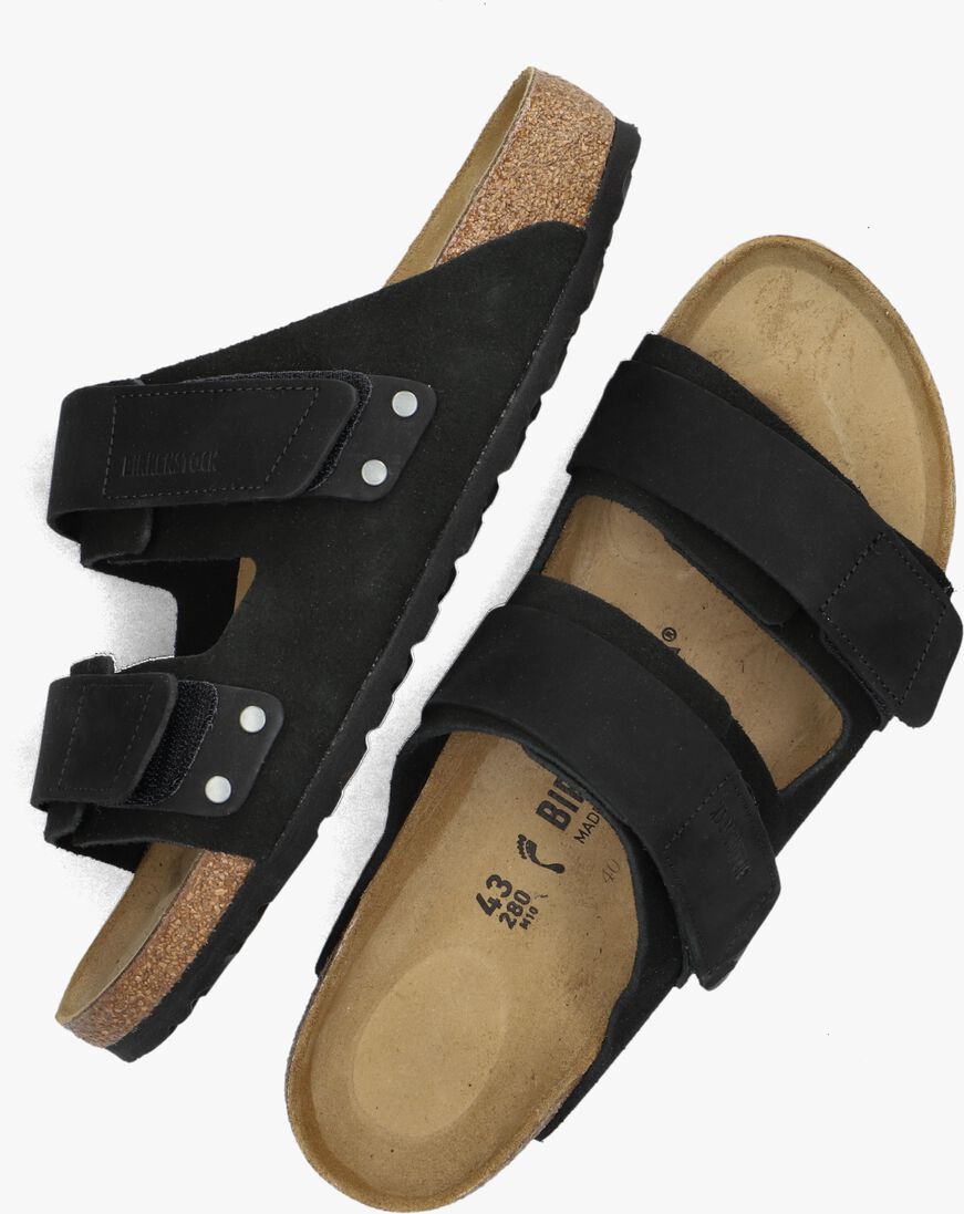 BIRKENSTOCK zwarte birkenstock slippers uji