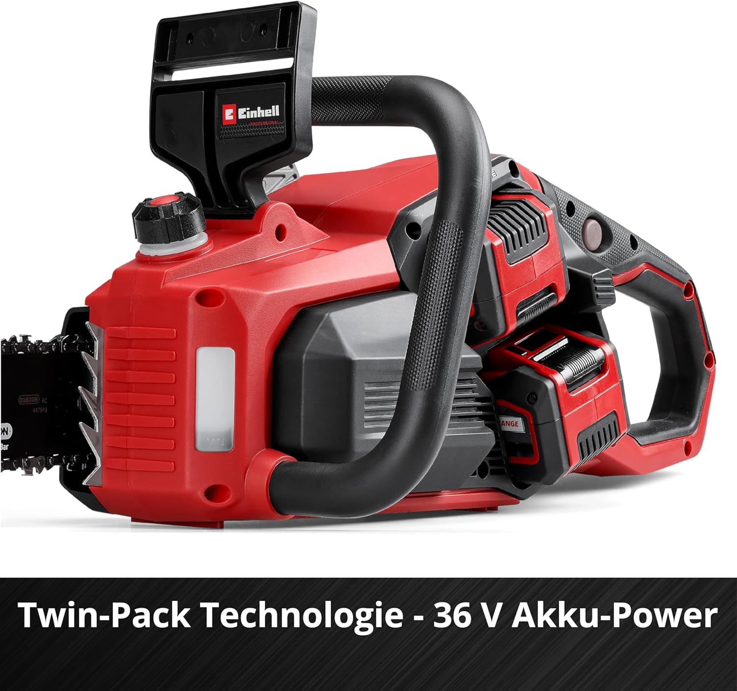 Einhell Professional Akku-Kettensäge GP-LC 36/40 Li BL-Solo (36 V, 38 cm Schnittlänge, Brushless, 19 m/s Kettengeschwindigkeit, autom. Kettenschmierung, ohne Akku)