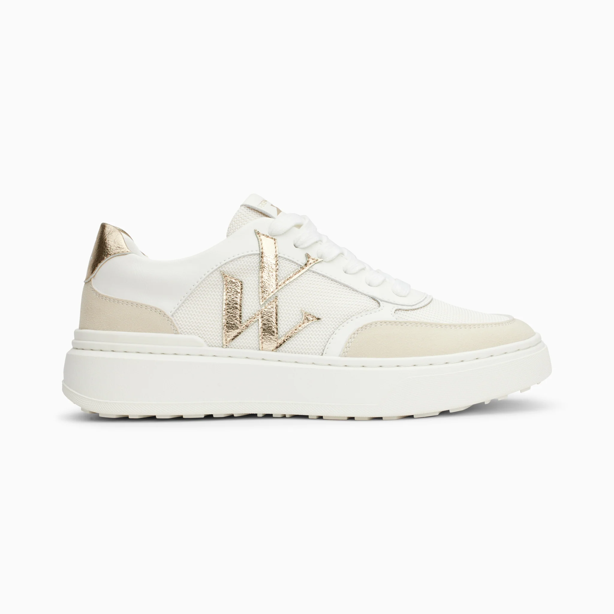 Sneakers-Baskets monogramme Valentine or