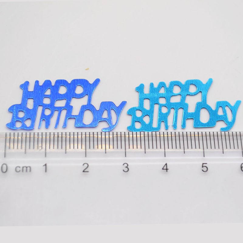 (15g) 3cm Konfetti Happy Birthday Party Dekoration Metallic Streukonfetti Tischdekoration - Bunt