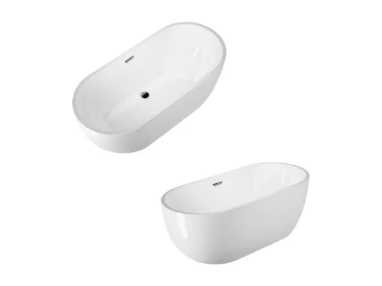 Baignoire îlot design ovale BOSTON blanche 180 cm